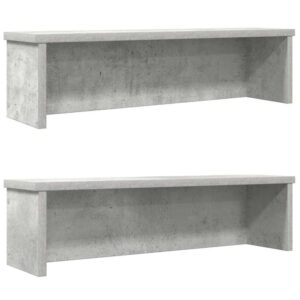 vidaXL Köksställ stapelbara 2 st betonggrå 50x15x16 cm