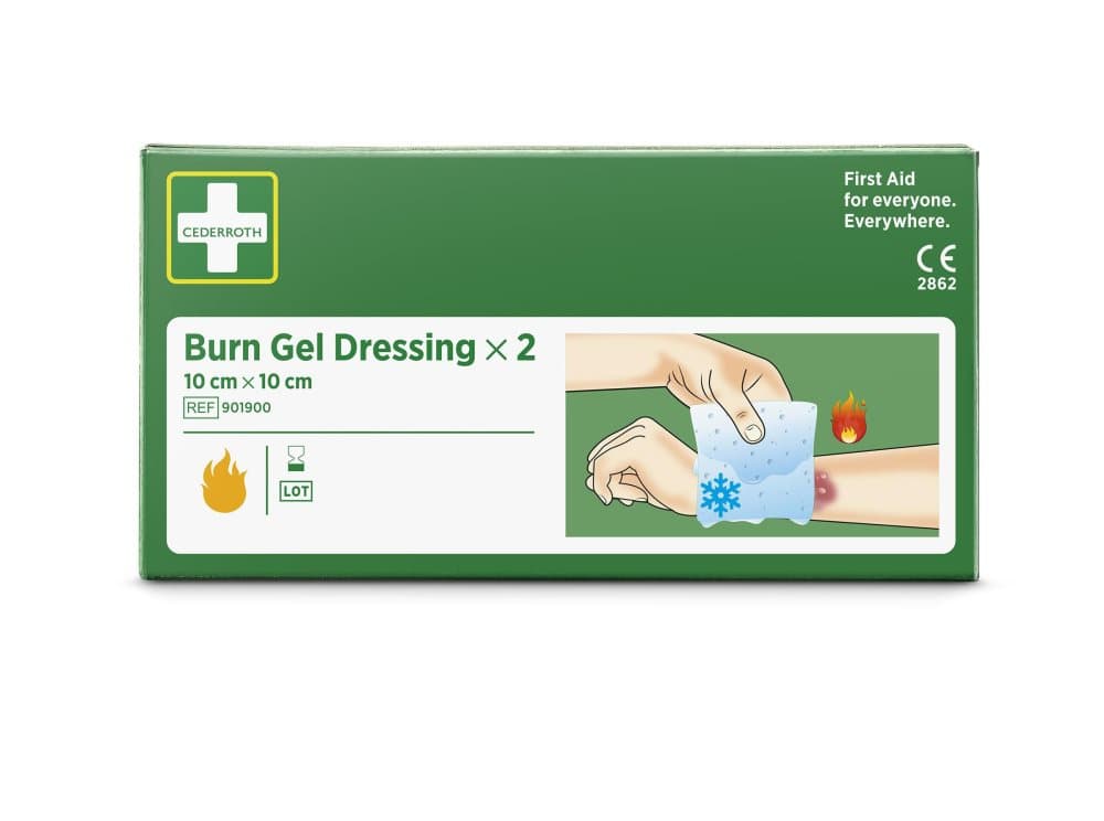 Kompress Burn Gel CEDERROTH 10x10cm 2/fp