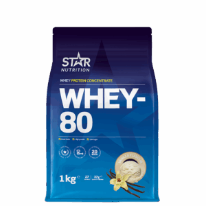 Whey-80 Vassleprotein 1 kg
