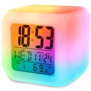 Väckarklocka - Digital med LED & Termometer - Klocka