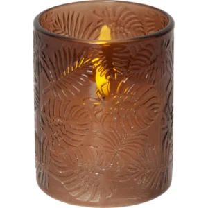 LED blockljus leaf 12,5cm