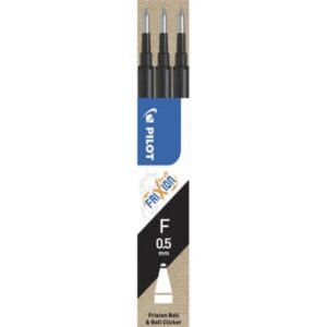 Refill Pilot Frixion Fine 0.5 mm sort (3 stk.)