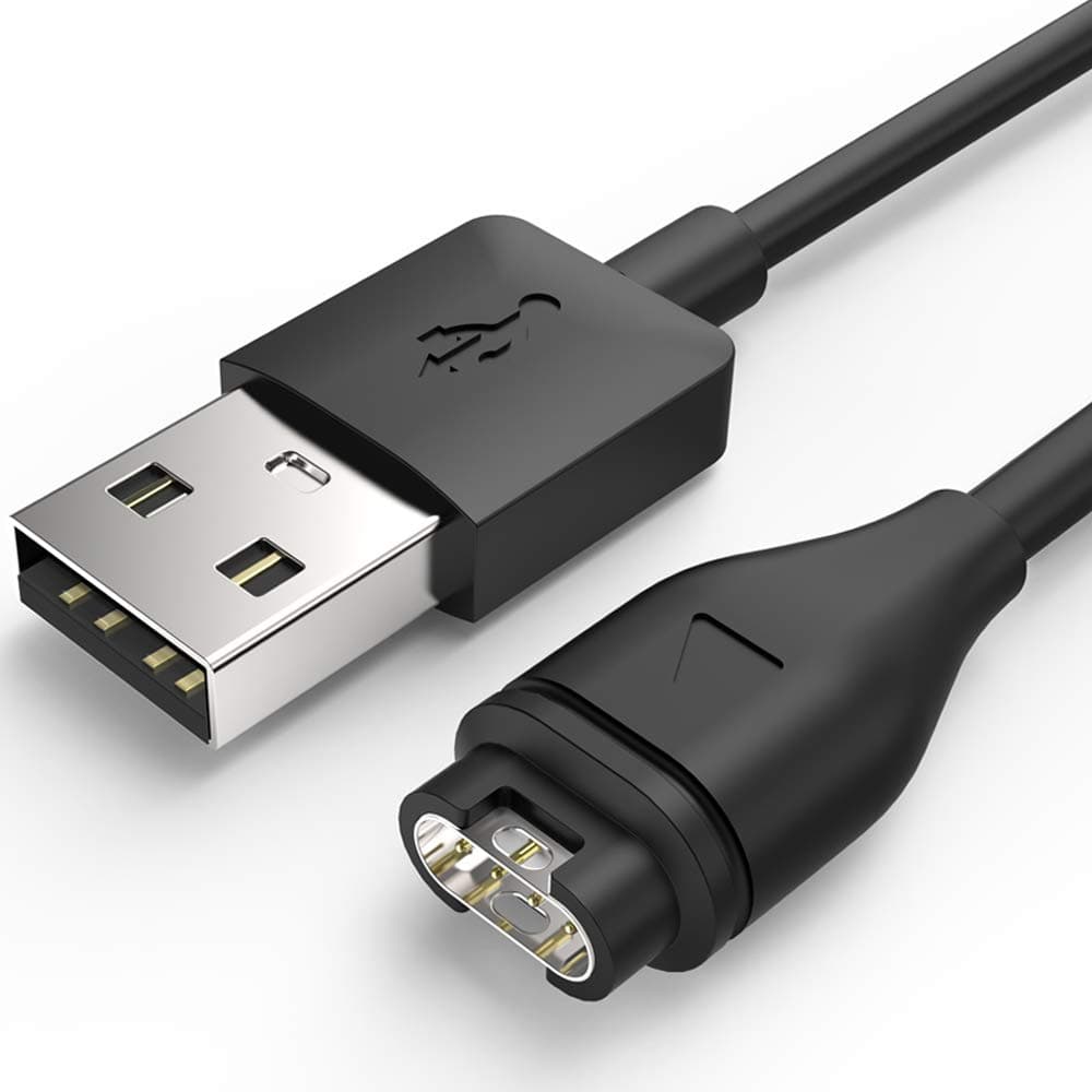 Universal laddare kabel för Garmin klockor Svart
