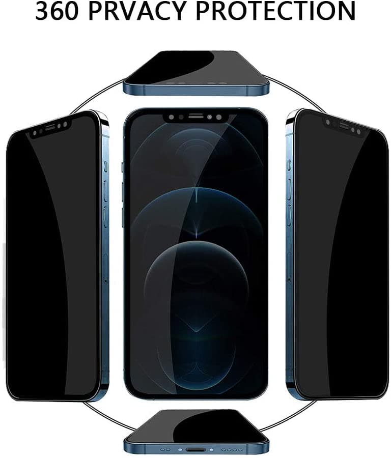 1 PACK -Sekretess Skrmskydd iPhone 12, iPhone 12 Pro (6.1 Tums),Privacy Screen Protector