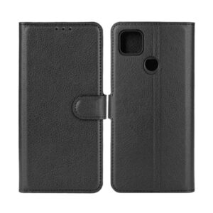Xiaomi Redmi 9C NFC Plnboksfodral med Stativ - Svart