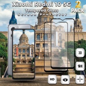 2-Pack Xiaomi Redmi 10 5G - Hrdat Glas 9H - Super kvalitet 3D Skrmskydd