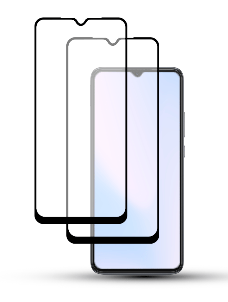 2-Pack XIAOMI REDMI 12C Skrmskydd - Hrdat Glas 9H - Super kvalitet 3D