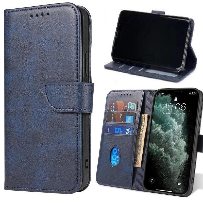 Xiaomi 12 5G - Book Case Fodral Mobilplnbok Marinbl
