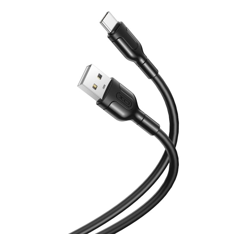 XO Laddare - Laddkabel - USB / USB-C - 1 meter Svart