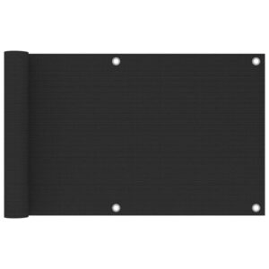 vidaXL Balkongskärm HDPE 75x500 cm antracit
