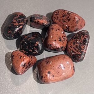 Obsidian mahogny trumlad ca 25-40mm 1 st