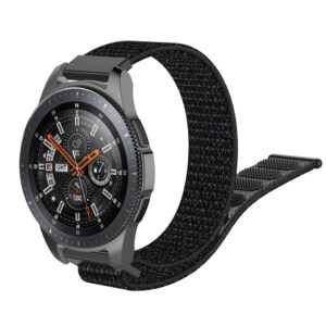 Nylon Armband Med Kardborreband Fste - Svart (22mm)