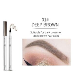 Vattentät ögonbrynstatueringspenna Sketch Gaffelspets Microblading Makeup Penna Ink Sketch_MRQT*2892