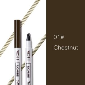 Vattentät ögonbrynstatueringpenna Sketch Gaffelspets Microblading Makeup Penna Ink Sketch_MRQT*3127