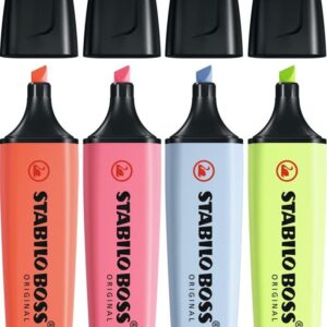 Överstrykningspenna Pastell 4-Pack STABILO BOSS
