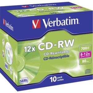 Verbatim 43148 CD-RW 700 MB 10 st Jewel Case Rewritable
