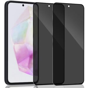 2-Pack Samsung A56 Privacy Skrmskydd - Hrdat Glas 9H - Super kvalitet 3D
