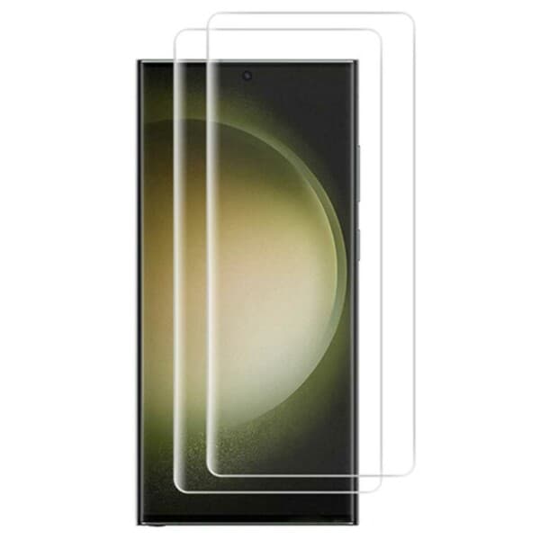 2-Pack Galaxy S23 Ultra Skrmskydd Displayfilm Heltckande