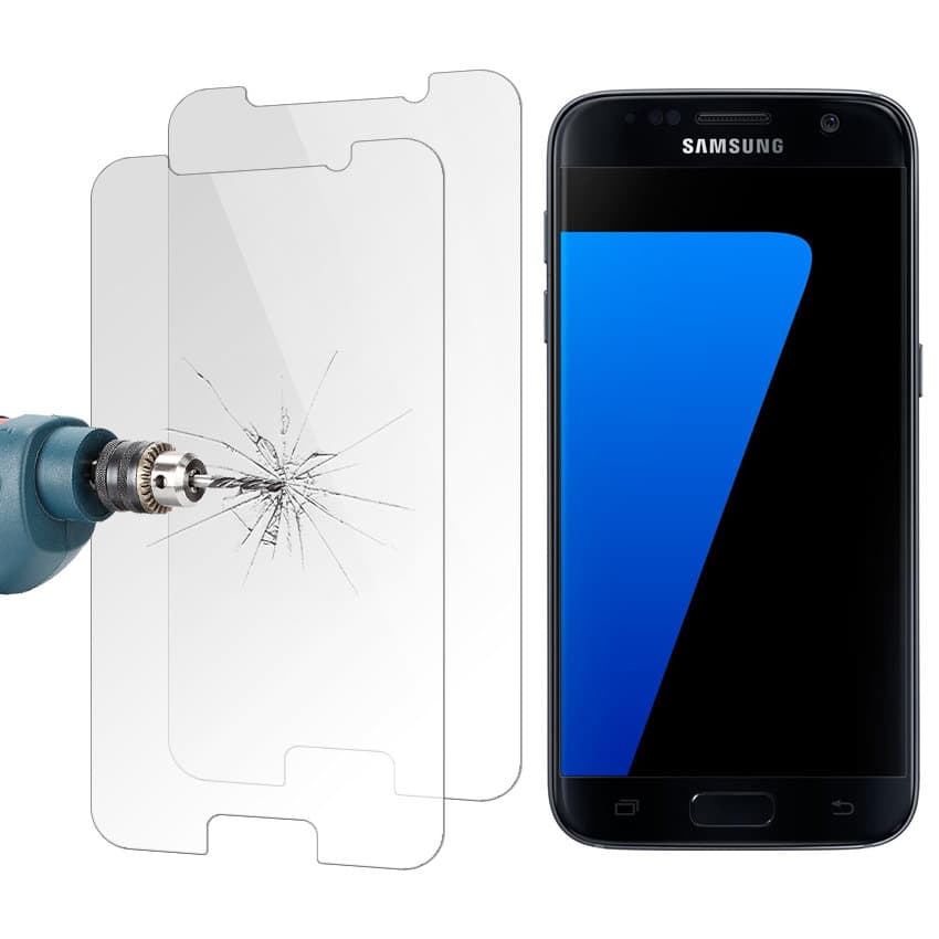2st Samsung Galaxy S7 - Skärmskydd Härdat Glas