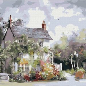 Paint it! Painting by numbers: a charming house. 40x50 cm stretcher bars
