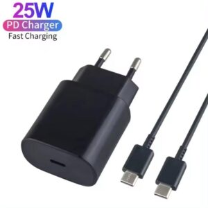 Laddare till Samsung 25W - Snabbladdare USB-C - Strmadapter+Kabel 2 Meter