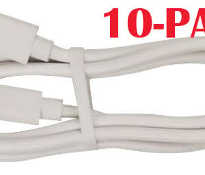 10-PACK Kabel USB-C - Lightning, 2.4A, 1m, Vit