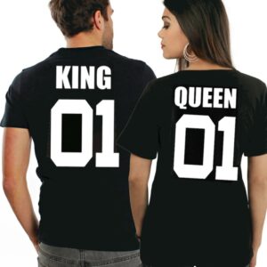 King t-shirt eller Queen t-shirt 01 tryck