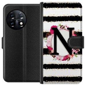 OnePlus 11 Plånboksfodral Bokstaven N