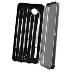 Professionellt tandhygien-kit 6 delar Rostfritt stl