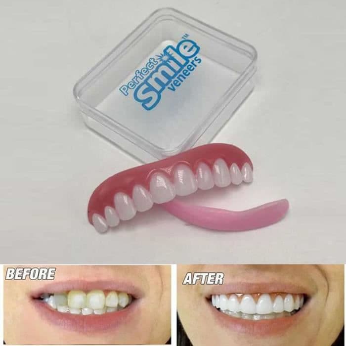 Perfect Smile Instant Smile Comfort Fit Flex Teeth Top Silikon kosmetisk faner