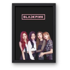 Korean Black and Pink Poster Rosa