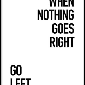 When Nothing Goes Right Poster