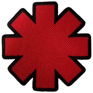 Red Hot Chili Peppers Woven Patch: Asterisk Cut-Out (Standard)