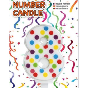 Konfetti Fdelsedagsljus Nummer 8