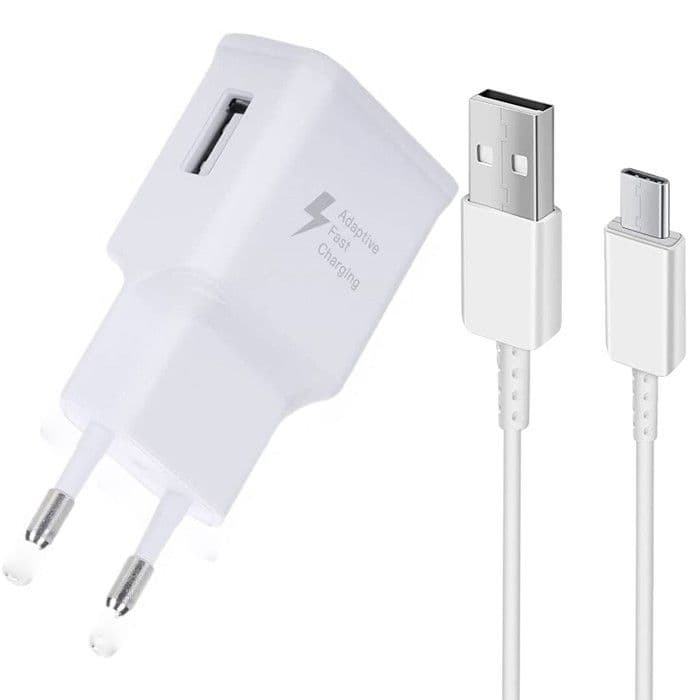 Laddare + kabelpaket fr Samsung Galaxy S20 FE LTE Snabbladdare NY GENERATION 3A med USB-Typ C-KABEL