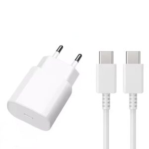 Laddare till Samsung 25W Adapter + 2M Kabel - Vit