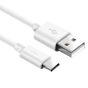 USB-C Quick Charge Snabbladdare Kabel 1M Vit