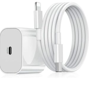 Kompatibel iPhone snabbladdare USB-C strmadapter 20W + 2m Kabel