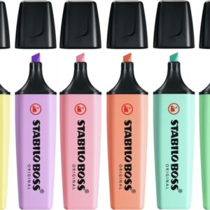 Överstrykningspenna Pastell 6-Pack STABILO BOSS