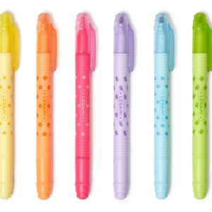 Överstrykningspennor Raderbara 6-pack Legami