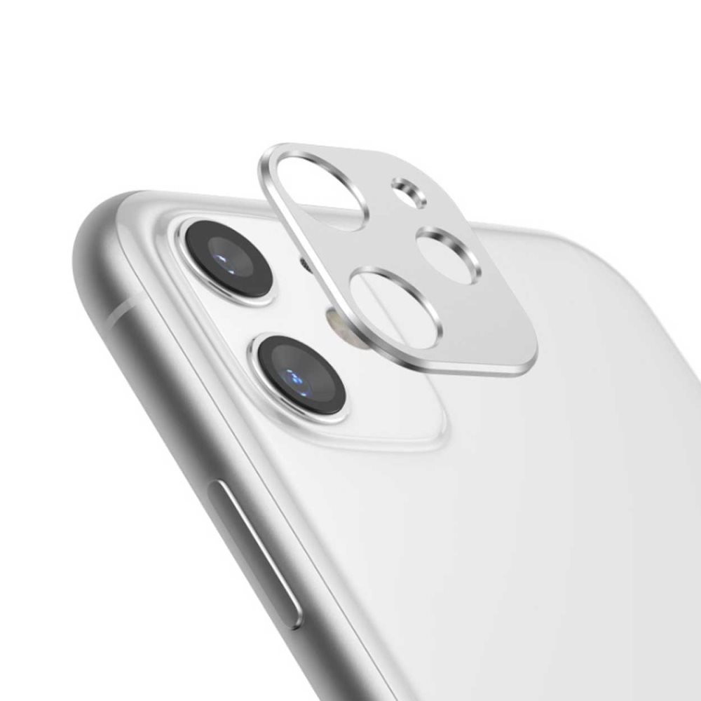 iPhone 11 Linsskydd Skydd fr Kamera Kameralins Silver