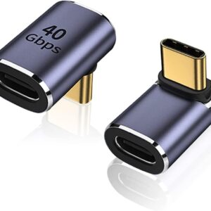 NRDIC USB4 vinklad adapter hane till hona 40G 8K60Hz PD240W