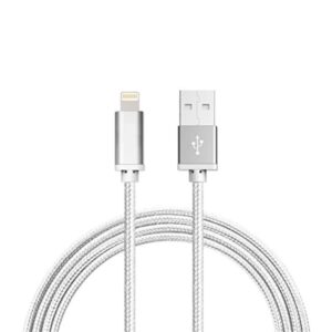 1M Kabel iPhone Laddare Nylon Quick Charge Flera Färger