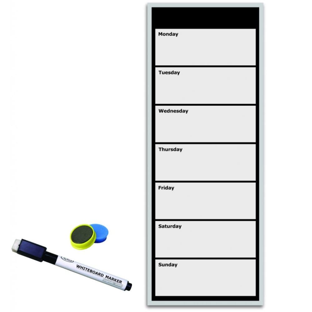 Veckoplaneringstavla Whiteboard 50 cm - Inkl. Penna och 2 magneter