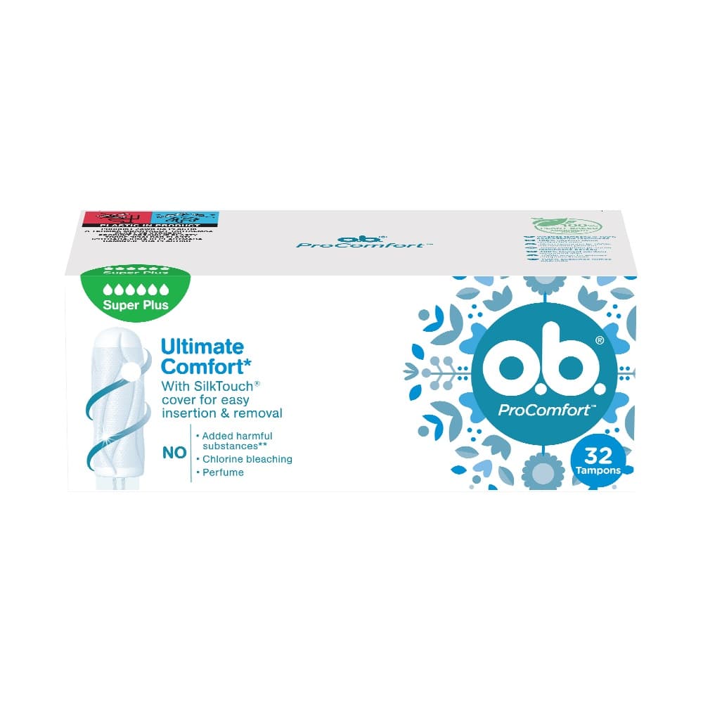 O.B. ProComfort Tamponer Super Plus, 32-pack