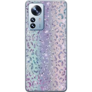 Xiaomi 12 Pro Genomskinligt Skal Glitter Leopard