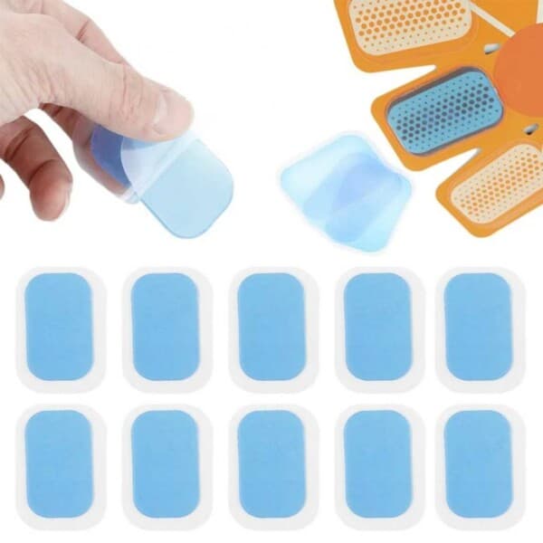10-Pack Gel-Pads till EMS-Trnare Elektronisk Muskelstimulator