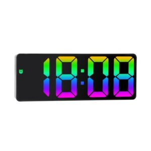 LED-klocka Elektronisk digital vckarklocka Frgglad 12/24H-skrm