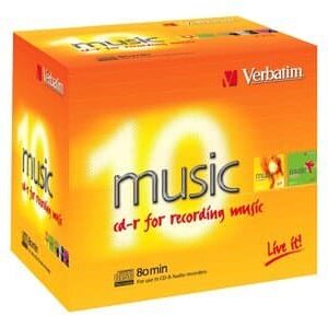 Verbatim Live It! - 10 x CD-R (80min) 16x - CD-fodral