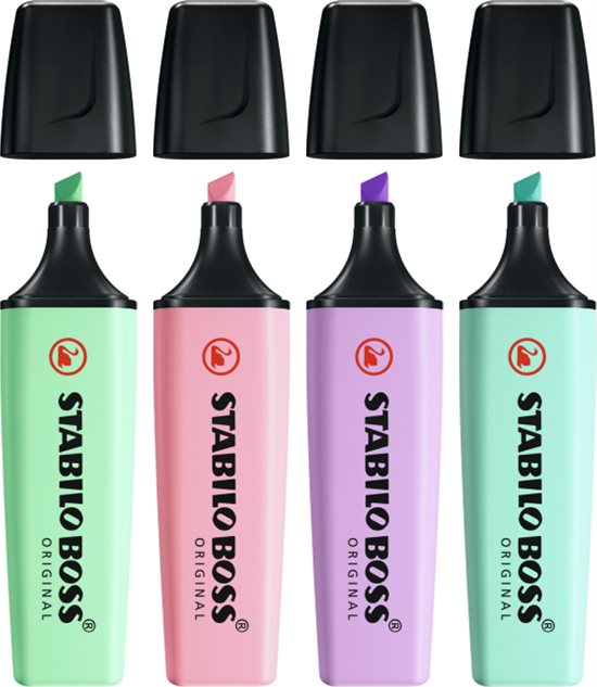 verstrykningspenna Pastell 4-Pack STABILO BOSS